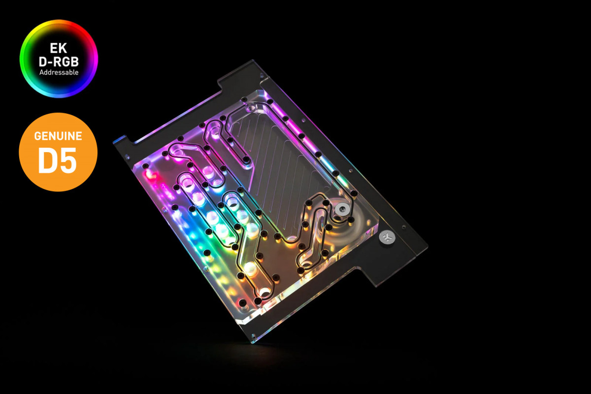 Bijzettafeltje retort voldoende Distro plate for the Lian LI O11D Mini with a D5 pump and D-RGB lightning –  EK Webshop