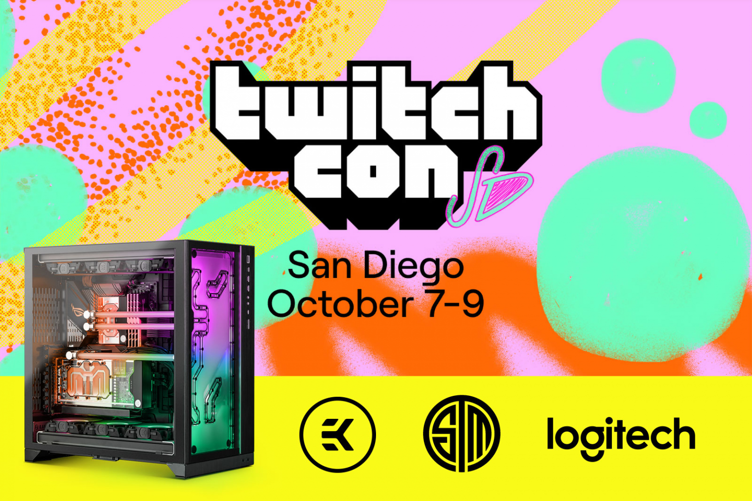 EK at TwitchCon 2022 Powering up Logitech and TSM Booths!